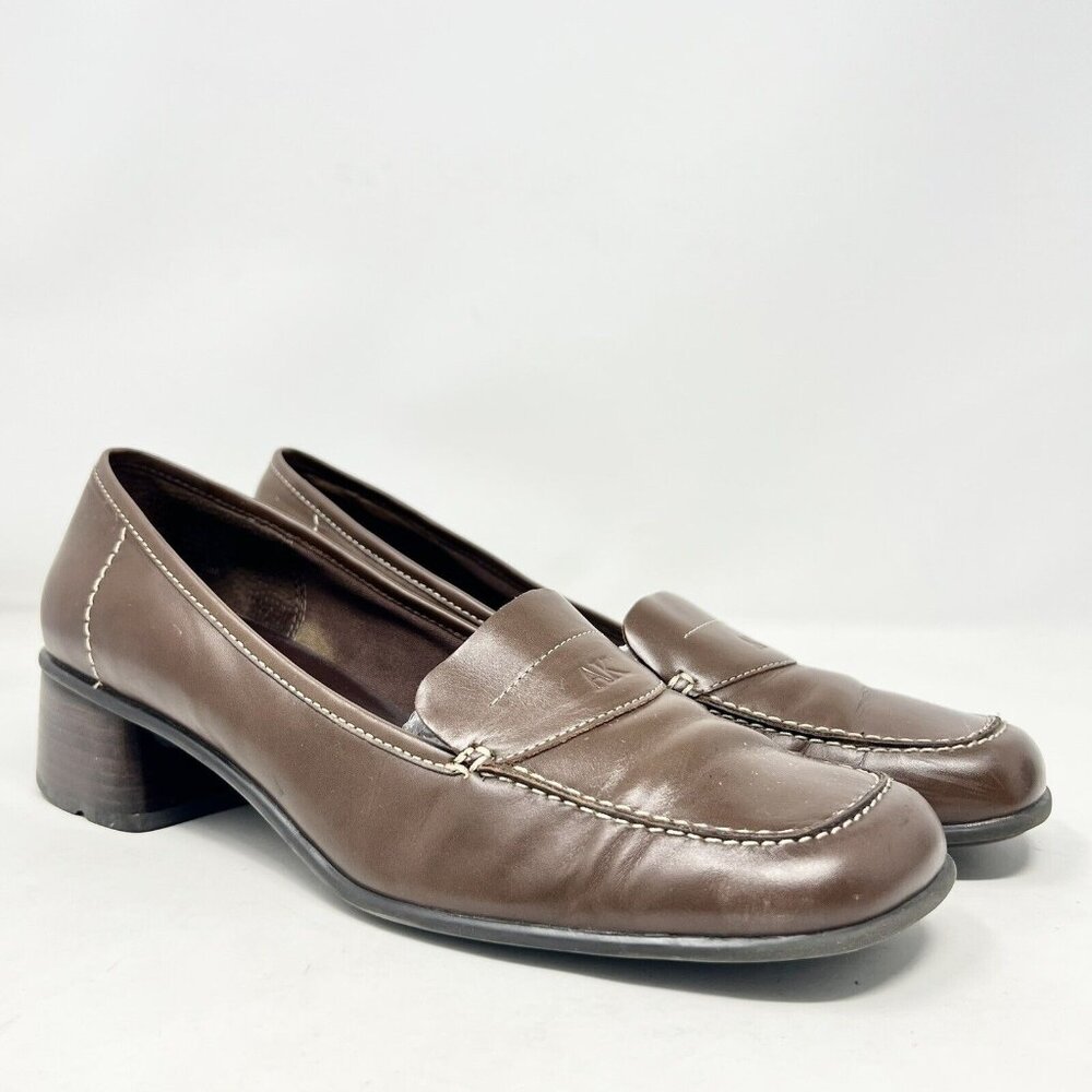 Anne Klein Dark Brown Loafers